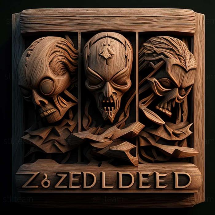 3D model Three Dead Zed game (STL)